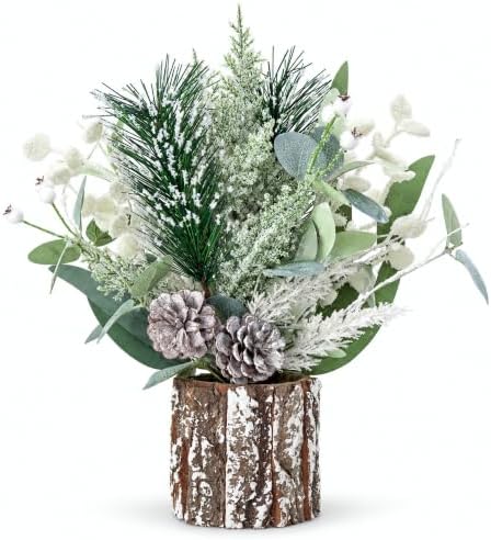 Winter Decor, Christmas Winter Decorations Centerpieces for Home Table by KIVIVO