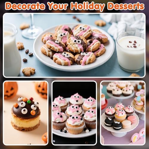 Edible Eyes Sprinkles,Edible Candy Eyeballs for Halloween Cake Decorating - Image 4