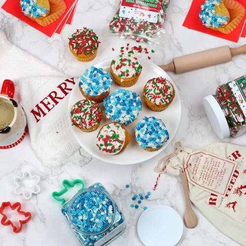 Christmas Sprinkles - 1.2 Pounds - Bulk Red and Green Tree Confetti - Image 4