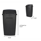 13 Gallon Swing Top Trash Can - Image 3