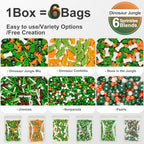 Dinosaur Sprinkles with Bone & Tree Confetti, Jungle Cake Sprinkles, 180g - Image 3