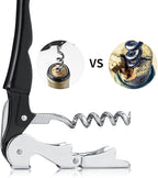 Professional Waiter Corkscrew Wine Openers Set, Heavy Duty Stainless Steel - Image 3