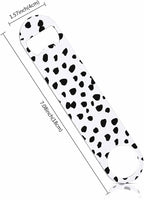 Small Dot Pattern Stainless Steel Bottle Opener Black Polka Circles - Image 2