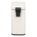 mDesign Small Modern 1.3 Gallon Rectangle Metal Lidded Step Trash Can, Compact - Image 6
