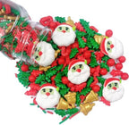 Sentovac Sprinkle Santa Claus Christmas Tree Bells Mix Red Green Sprinkles Edible for Cake Decorating Cookie Cupcake Topper Baking Decorations Halloween Christmas Supplies - Image 4