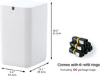 Airdeer Automatic Trash Can, 4 Gallon Self Sealing and Self-Changing Smart - Image 6