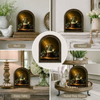 Christmas Snow Globe Arched Table Sign, Rustic Farmhouse Decor - Image 5
