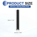 MECCANIXITY 60Pcs Slotted Split Roll Pins 7/50 Inch Dia. 1-1/5 Inch Length 65Mn - Image 2