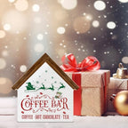 Vintage Christmas Coffee Bar Decor, Kitchen Christmas Decorations - Image 6