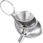 3PCS Kitchen Funnels Set, Stainless Metal Funnel by Unknown