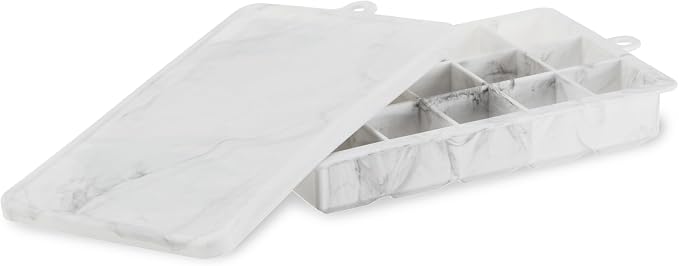 Host Ice Cube Tray with Lid, Makes 15 1.25" Cubes, Durable Silicone Trays - Image 6