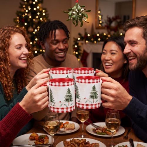 6 Pcs Christmas Tree Gift Mug 11oz for Women Mom - Image 3