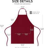 Syntus Apron for Men Women, Adjustable Cooking Kitchen Chef Aprons - Image 2