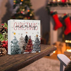 Farmhouse Christmas Decor - Merry Rustic Wooden Sign - Image 5