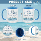 Didaey 6 Pcs Lake House Coffee Mugs Lake Life Gifts Ceramic Cup 12 oz - Image 5