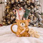 Newtay 7 Pcs Christmas Mug Gift Set Xmas Bear Ceramic Coffee Cup Decoration - Image 3