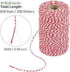 Tenn Well 656ft Red White Cotton Bakers Twine for Baking Crafts - Image 3