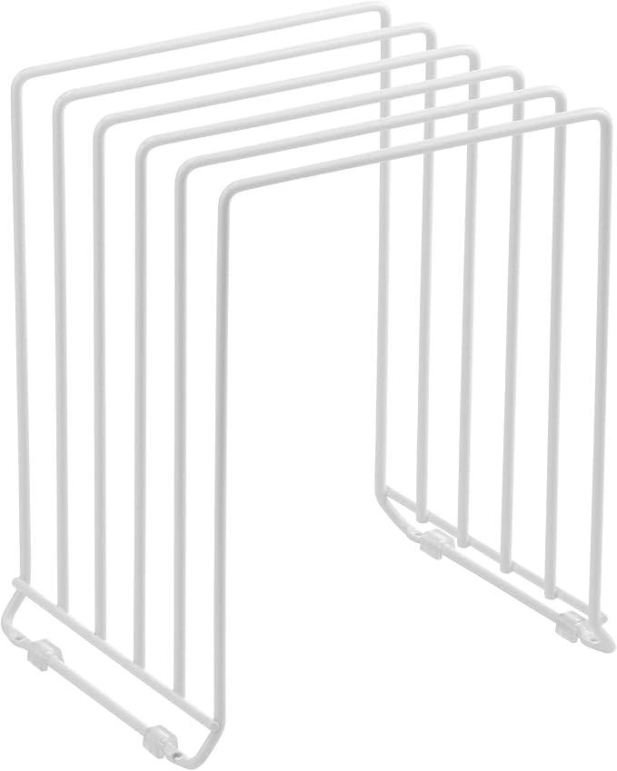 mDesign X-Large Steel Storage Tray Organizer Rack - Image 8