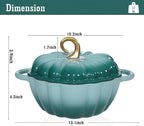 Pumpkin Enameled Cast Iron Dutch Oven - Image 5