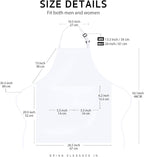 Syntus Apron for Men Women, Adjustable Cooking Kitchen Chef Aprons - Image 3