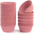 200 Paper Cupcake Liners, Muffin Liners or Baking Cups for Desserts, Muffins, Cupcakes and More Treats; Grease Proof, No Smell, Food Grade, Nut Serving Containers (Pink) by Happy+Hippo
