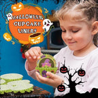 600 Pack Halloween Cupcake Liners Cupcake Wrappers Disposable Baking Cups Muffin Liners for Halloween Party Candy Cake Decorations Supplies (12 Styles) - Image 4
