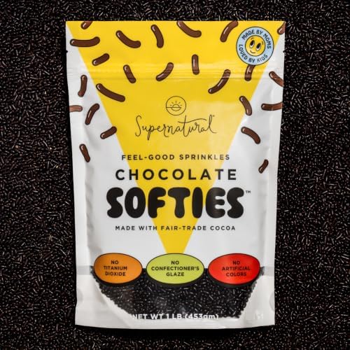Supernatural Chocolate Softies, Dye-Free Fair Trade Dessert Sprinkles, 16oz - Image 3