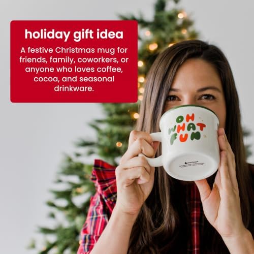 Pearhead Oh What Fun Christmas Camper Mug, Holiday Coffee Cup, 15 oz - Image 4