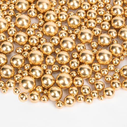 Gold Pearl Sprinkles,130g,Edible Candy Pearls for Baking Sprinkle Mix Size,Edible Sugar Cake Decorations,Cupcake Toppers,Cookie Donuts Ice Cream Decorating,Wedding Birthday Party - Image 5
