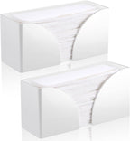 2PCS White Paper Towel Dispenser Countertop, AcrylicPaper Towel Holder by AFOROEOA