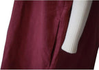 Cotton Linen Japanese Apron Halter Cross Back Bandage X Shape Aprons Two Pockets - Image 9