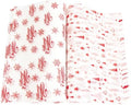 WorldBazaar Christmas Wax Paper Sheet Snowflakes 100PCS for Baking Supplies by WorldBazaar