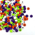 GEORLD 4 Colors Candy Eyeballs Eyes Cake Cupcake Toppers Halloween Cookie Dessert Sprinkles Decorations（Orange/Green/Purple/White）2.8 Ounce - Image 2