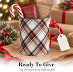 Mud Pie Christmas Tartan Mug with Bow Handle, 11 Ounce Plaid Coffee Mug - Image 6