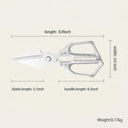 Scissors all Purpose, Stainless Steel Heavy Duty Kitchen Shears, Meat Scissors - Image 3