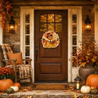 Thanksgiving Decorations - Turkey Pumpkin Wooden Sign for Front Door - Image 7