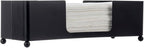 MyGift Modern Matte Black Metal Tabletop Commercial Folded Paper Towel Holder - Image 7