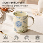 18 oz Large Ceramic Coffee Mug, Porcelain Tea Cup with Big Handle - Image 2