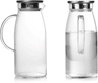 60 Ounces Glass Pitcher with Lid, Hot/Cold Water Jug, Juice and Iced Tea - Image 7