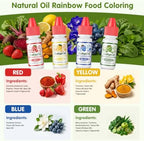 Natural Oil Food Coloring 4x6ml Oil Soluble Dye for Chocolate & Candy Melts - Image 5