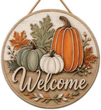 Thanksgiving Decorations - Fall Welcome Sign for Front Door | Fall Decor by OHOME
