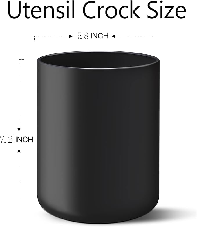 LATCHHOOK Black Kitchen Utensil Holder - Image 6