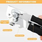 2 PCS Commercial Can Opener Manual, Stainless Steel Handheld Can Opener - Image 3