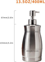 Brushed Stainless Steel Countertop Soap Dispenser Rust and Leak Resistant Hand - Image 5