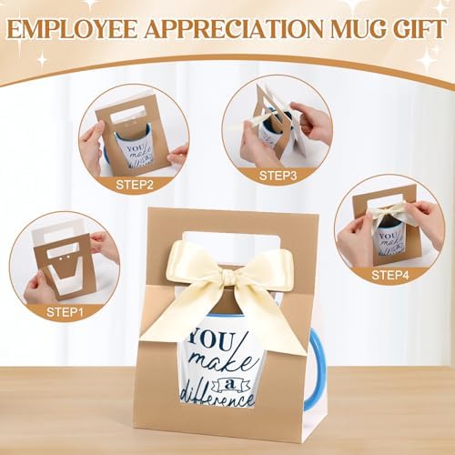 LemonRoad 6 Set Employee Appreciation Gifts 12 oz Thank You Mug and Mug Box - Image 4