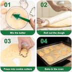 Christmas Cookie Cutters Set, 7-Piece Stainless Steel Baking Kit - Image 5