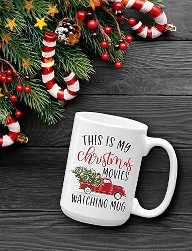 This Is My Christmas Movies Watching Coffee Mug, 15 oz - Image 7
