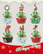 Bake Choice Non-Stick 400pcs White Mini Cupcake Liners for Baking, Greaseproof Muffin Liners for Mini Muffin Pan, Food Grade Cupcake Wrapper for for Party, Wedding, Birthday, Christmas, Valentines - Image 4