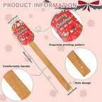 Patelai 6 Pieces Christmas Silicone Spatula Set Wooden Handle,Chic Style - Image 2