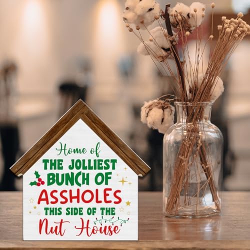 Funny Christmas Decorations, Home of the Jolliest Bunch of Assholes - Image 5